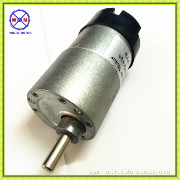 High properties diam 37mm low speed Micro 12v geared dc motor with encoder